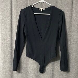 Express Black Long Sleeve Bodysuit